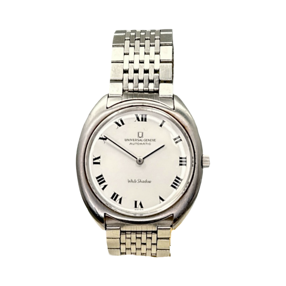 Cadran Vintage Universal Genève White Shadow - Gris Microtor - NOS (neuf Ancien Stock) - 100% Original