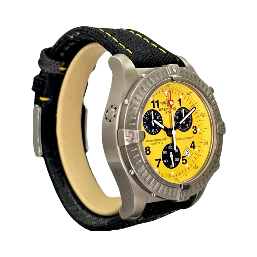 Breitling aeromarine chrono avenger m1 yellow dial sale