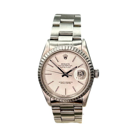 Rolex Oyster Perpetual Datejust 36 Ref. 16030 Silver Tapestry