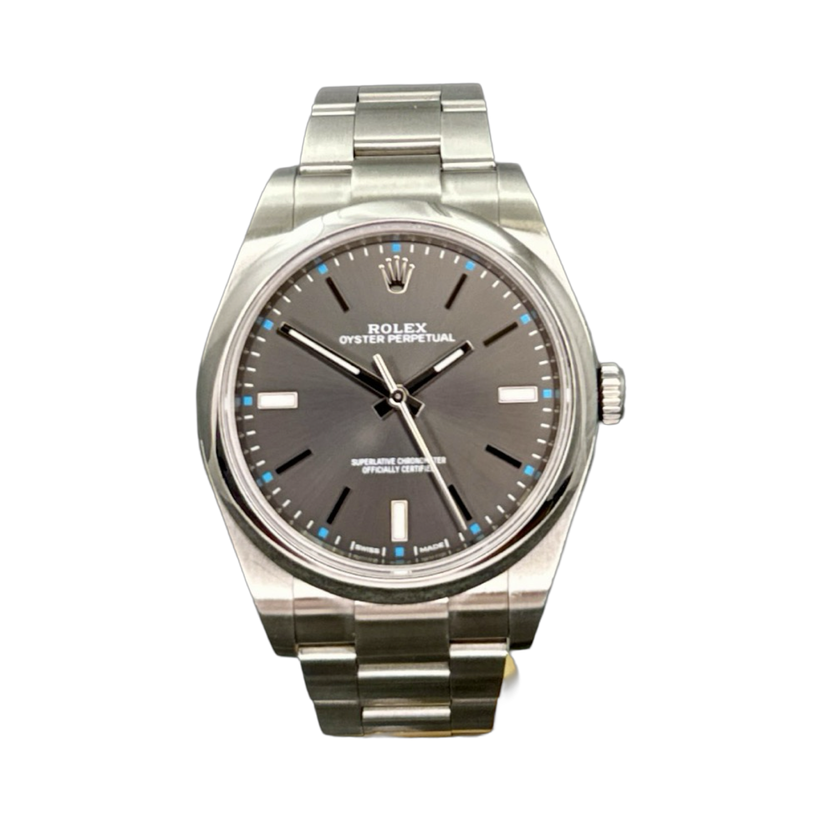 Op39 Rhodium Rolex Oyster Perpetual 39 Ref. 114300 Rhodium Dial – Twin Cities Time ...